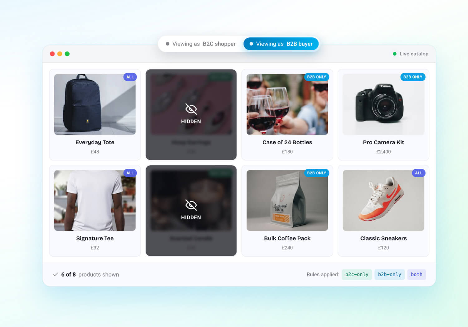 Introducing B2B Catalogs - Hide products from certain customers on Shopify
