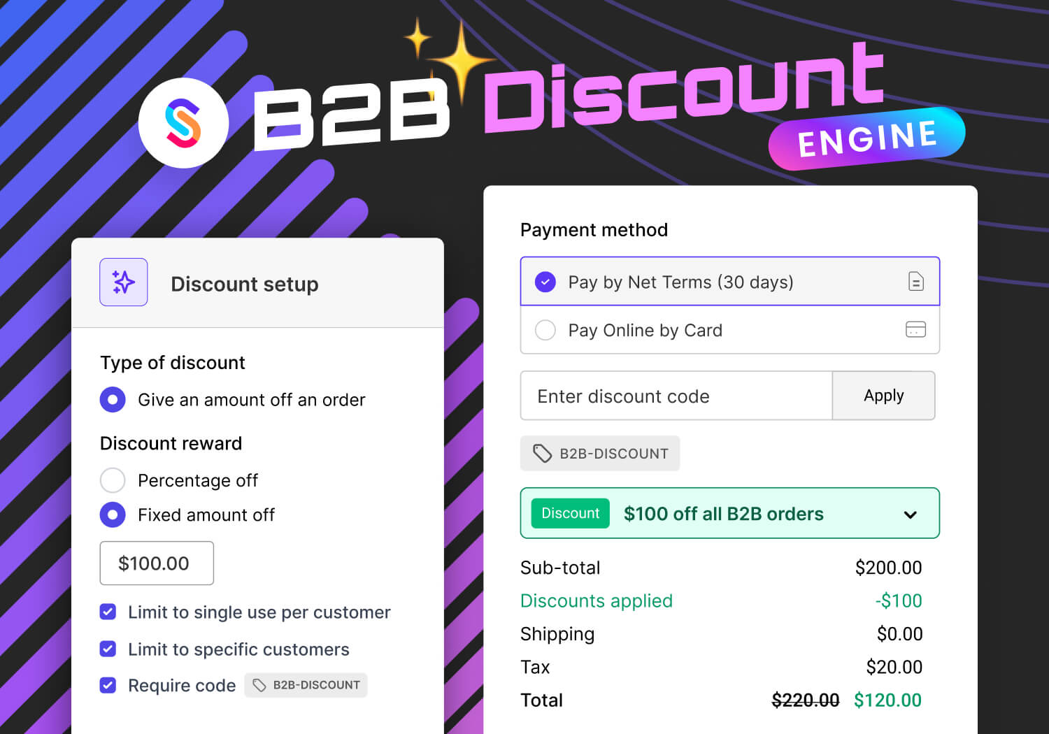 SparkLayer launches new B2B Discount Engine, giving even more flexibility to managing B2B pricing rules