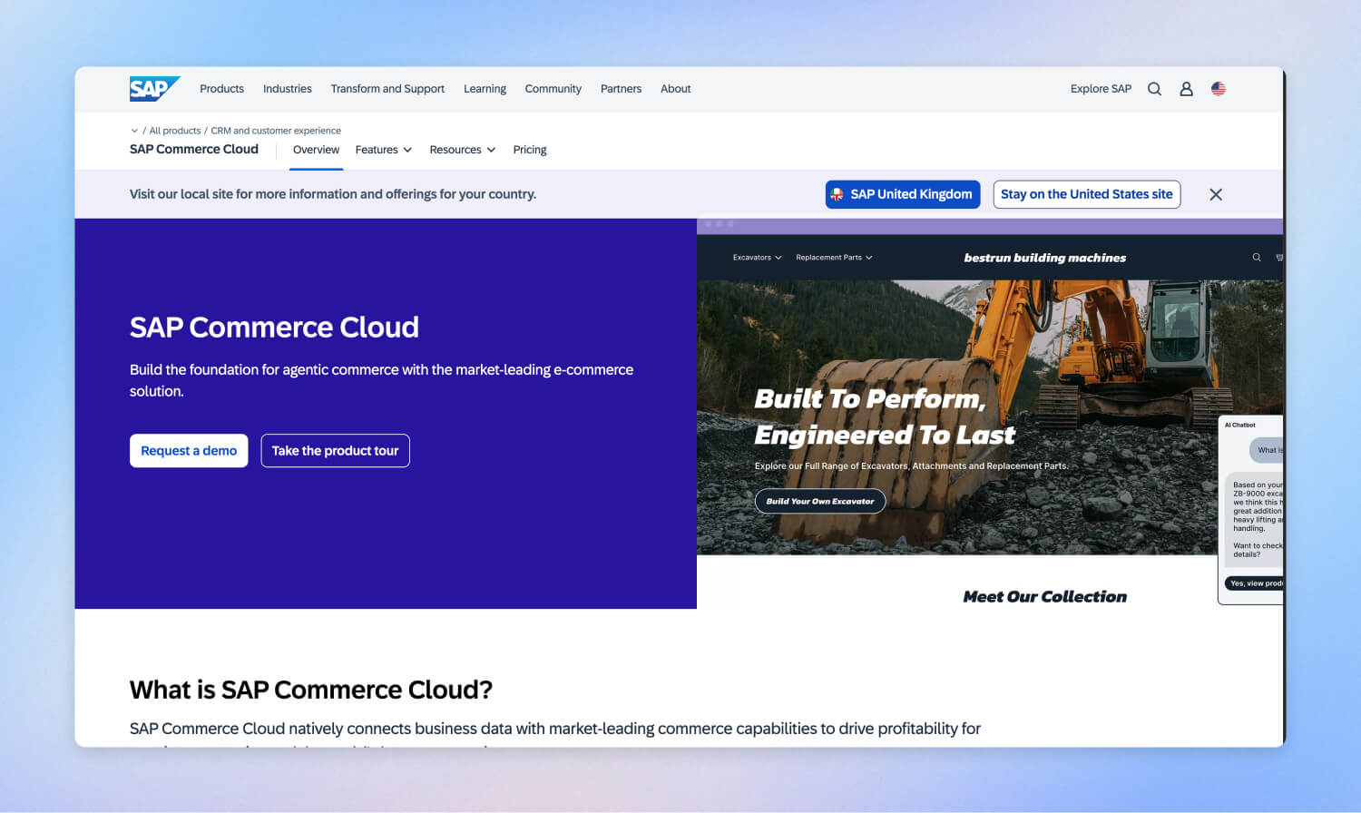 SAP Commerce Cloud (Hybris) enterprise eCommerce platform