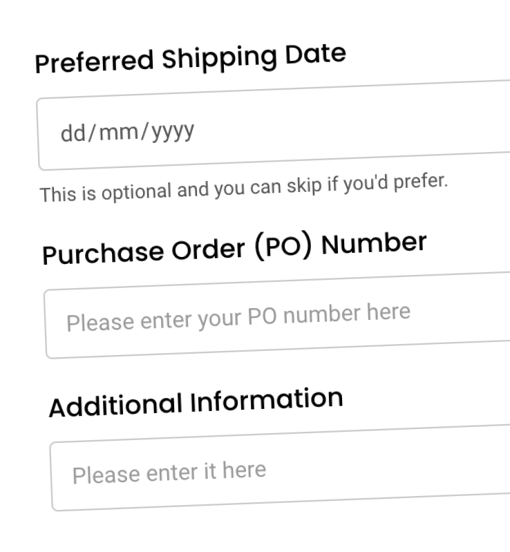 Custom data fields