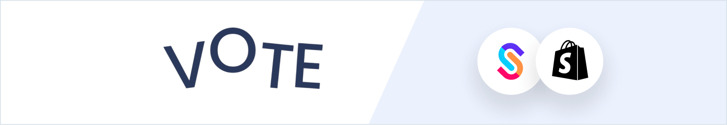 Screenshot of Vote Coffee's website on SparkLayer